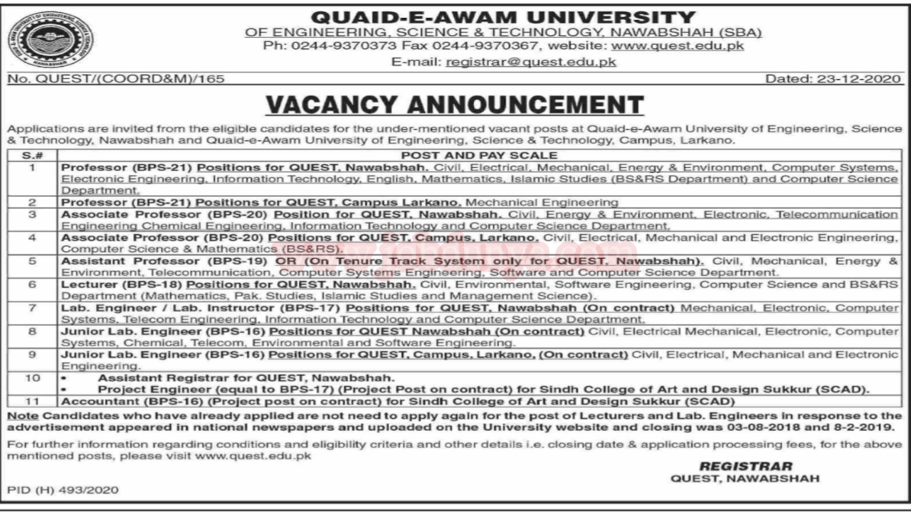 Quaid e Awam University of Engineering Science and Technology