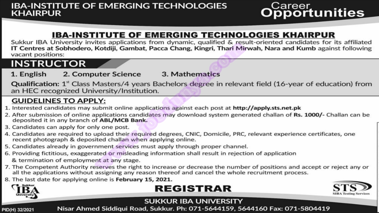 iba sukkur