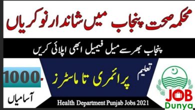 Pakistan Government Jobs Health Department Govt of Punjab