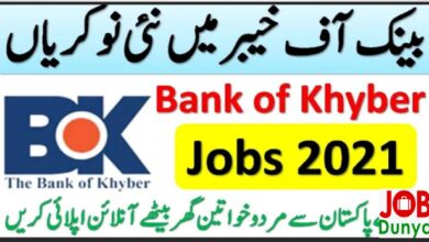 Pakistan Government Jobs The Bank of Khyber