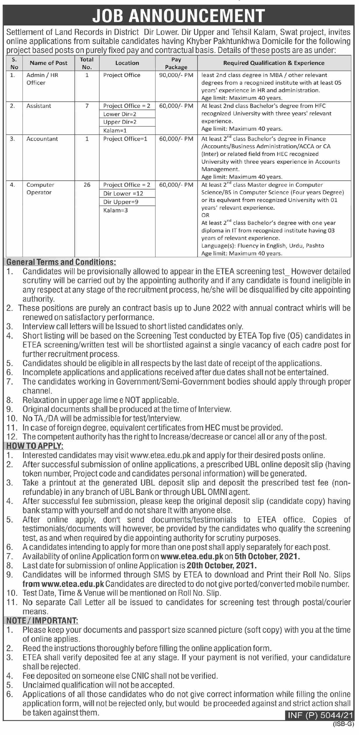 Latest govt jobs Educational Testing