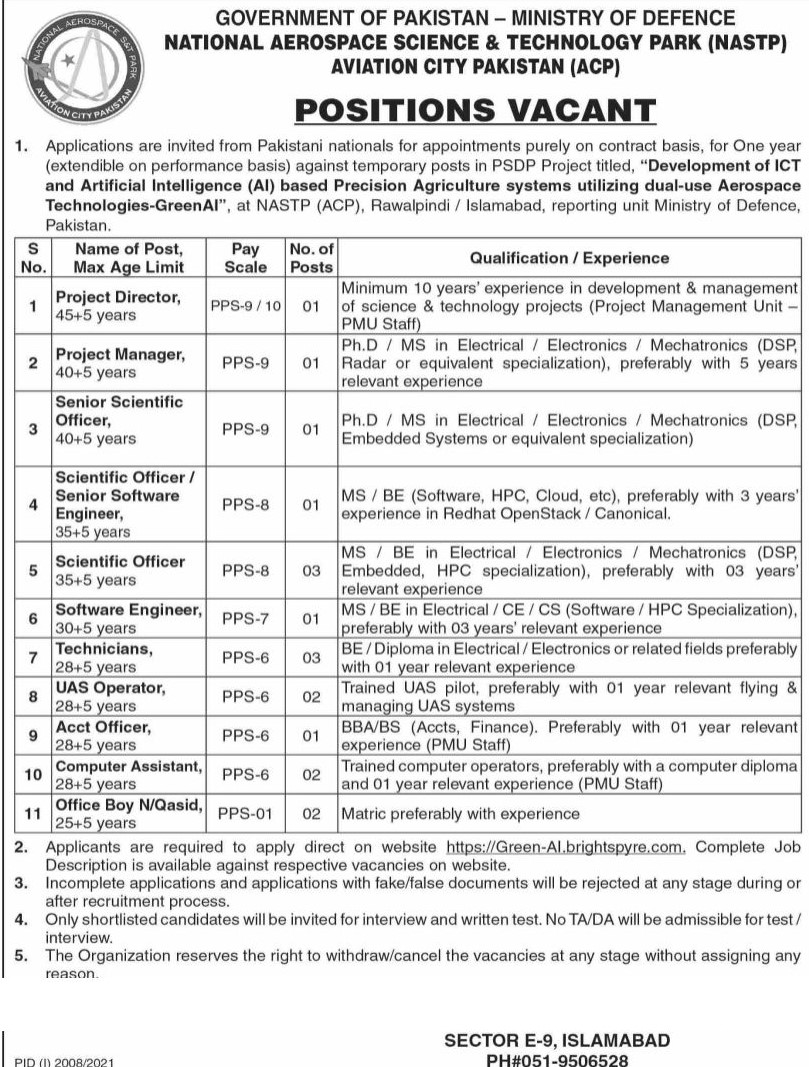 Latest govt jobs Ministry of Defence