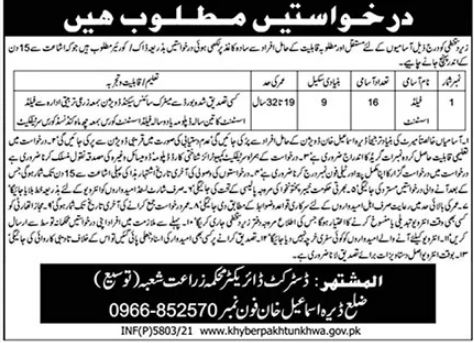 Punjab Agriculture Department Jobs