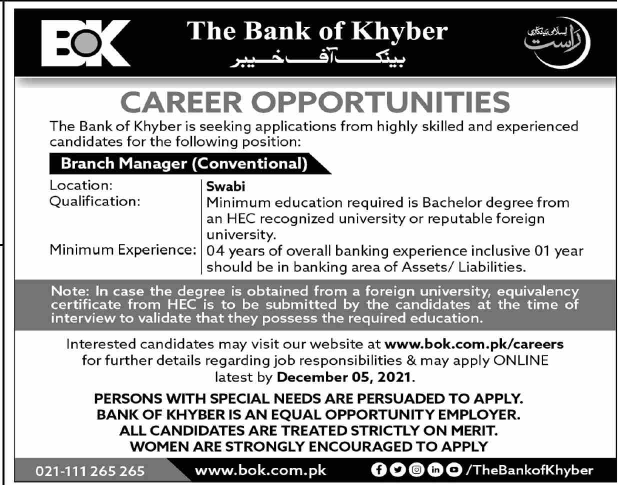 Bok jobs 2021 advertisement