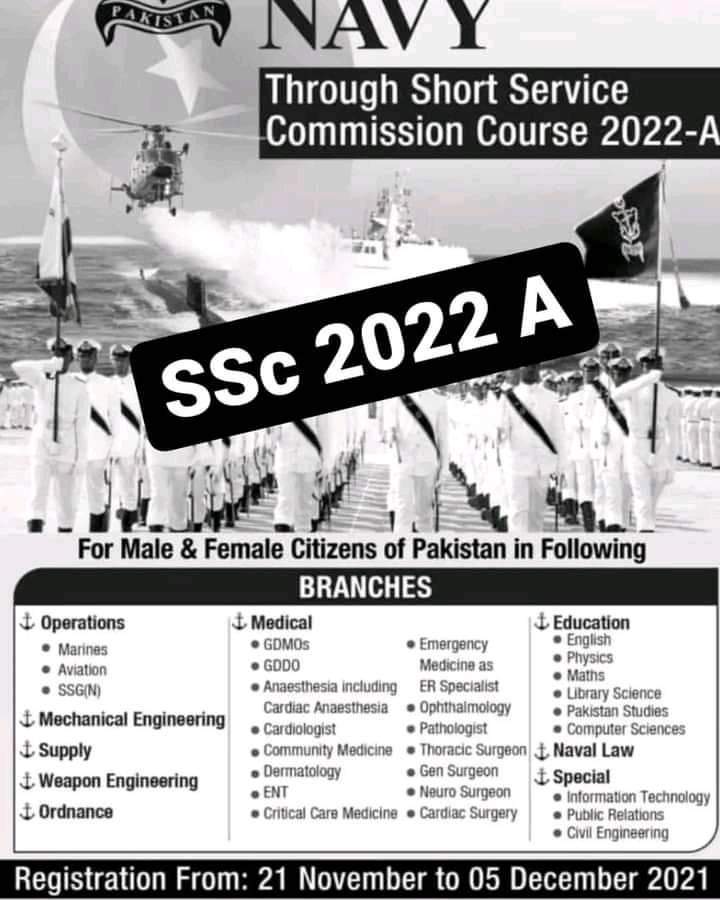Pakistan Navy govt jobs 2021