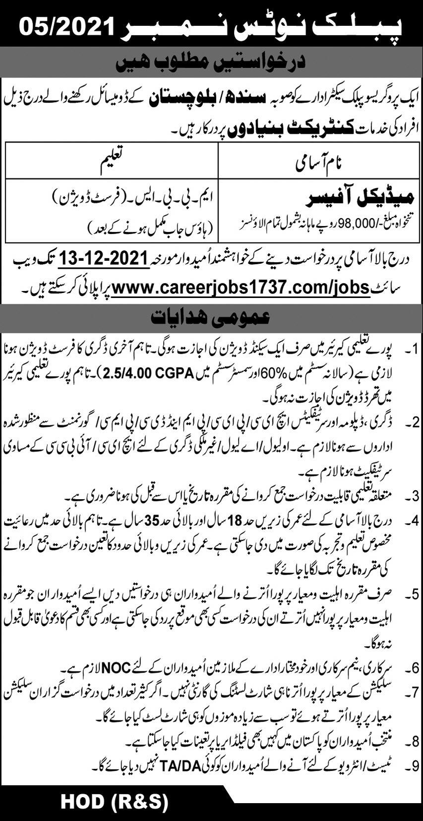 Public Sector Organization Jobs 2021 application form
