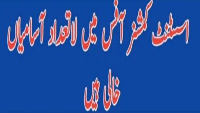 Assistant Commissioner Office govt jobs