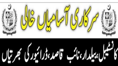Latest govt job Irrigation Department