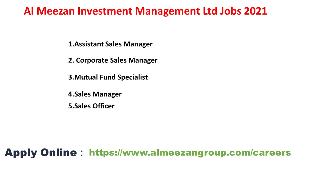 Al Meezan Investment Management jobs