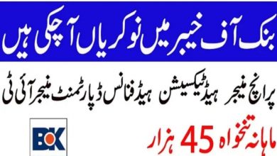 Bank of Khyber Jobs Apply online