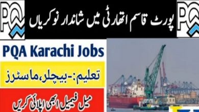 Port Qasim Authority PQA Jobs 2022 – Application Form