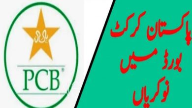 PCB Jobs 2022 – Pakistan Cricket Board Job – www.pcb.com.pk