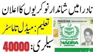 NADRA Regional Head Office Islamabad Jobs 2021 for Pakistanis