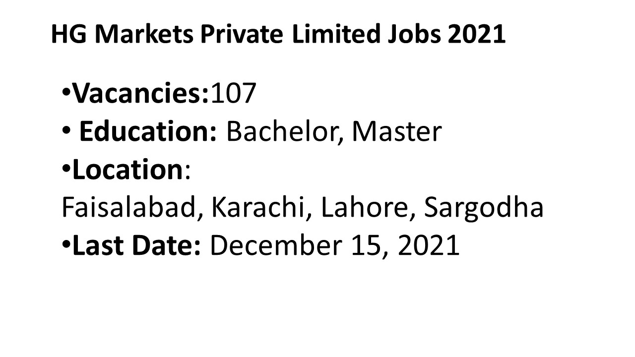 HG Markets Private Limited jobs