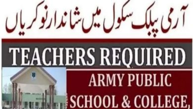 Army Public School Defence Complex Islamabad Jobs 2022