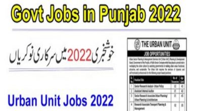 Punjab Government Urban Unit Jobs 2022 – www.urbanunit.gov.pk