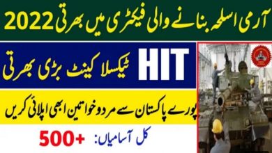 Heavy Industries Taxila Jobs 2022 Apply Online | www.hit.gov.pk