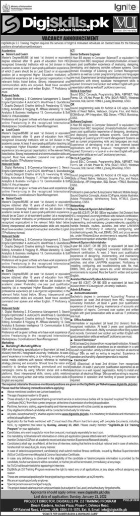 Ministry of IT & Telecommunication MOITT Jobs 2022