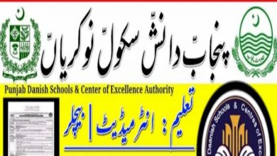 Punjab Daanish Schools & Centers of Excellence Authority Jobs 2022