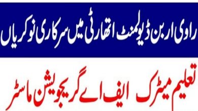 Ravi Urban Development Authority RUDA Jobs 2022