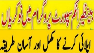Benazir Income Support Program BISP Jobs 2022 – www.bisp.gov.pk