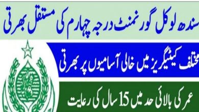 Local Government Department Sindh Jobs 2022