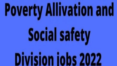 Poverty Alleviation and Social Safety Division PASS Jobs 2022