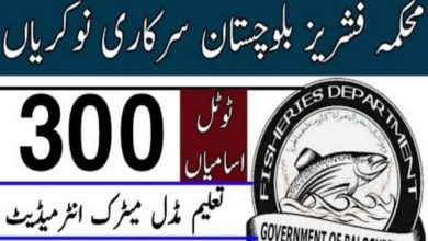 Fisheries Department Balochistan Jobs 2022