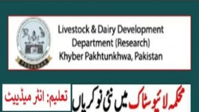 Livestock and Dairy Development Department KPK Jobs 2022