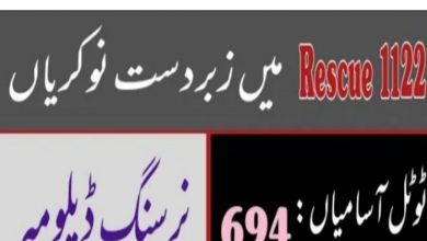Rescue 1122 Jobs 2022 Punjab Emergency Service