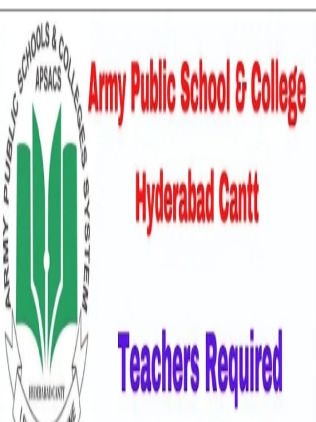 Teachers Jobs in Hyderabad Army Public School & College