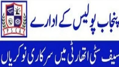 Punjab Safe Cities Authority PSCA Jobs