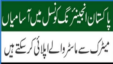 Pakistan Engineering Council PEC Jobs 2022