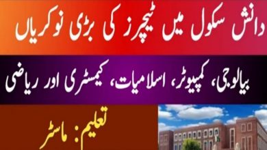 Daanish Boys & Girls Schools Muzaffargarh Jobs 2022