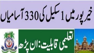 Office of Deputy Commissioner Khairpur Mir Jobs 2022