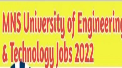 MNS UET Multan Jobs 2022 MNS University of Engineering