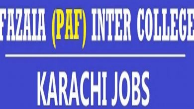 Fazaia Inter College Korangi Creek Karachi Jobs