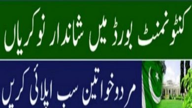Military Lands & Cantonments Chaklala Cantt Board Rawalpindi Jobs 2022