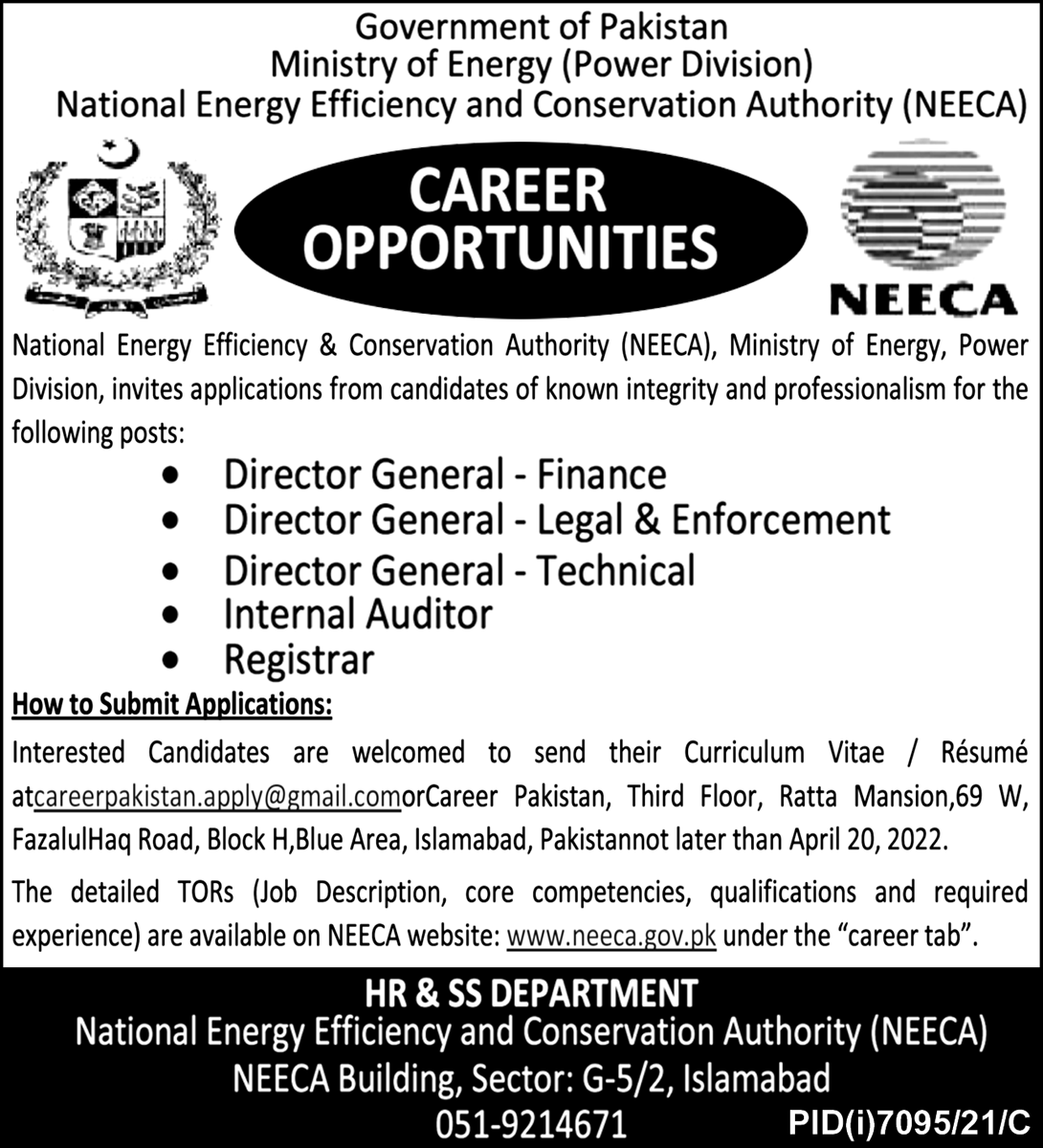 NEECA Jobs 2022