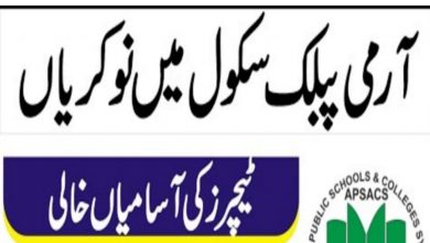 Army Public School APS Chinar Campus Murree Jobs 2022