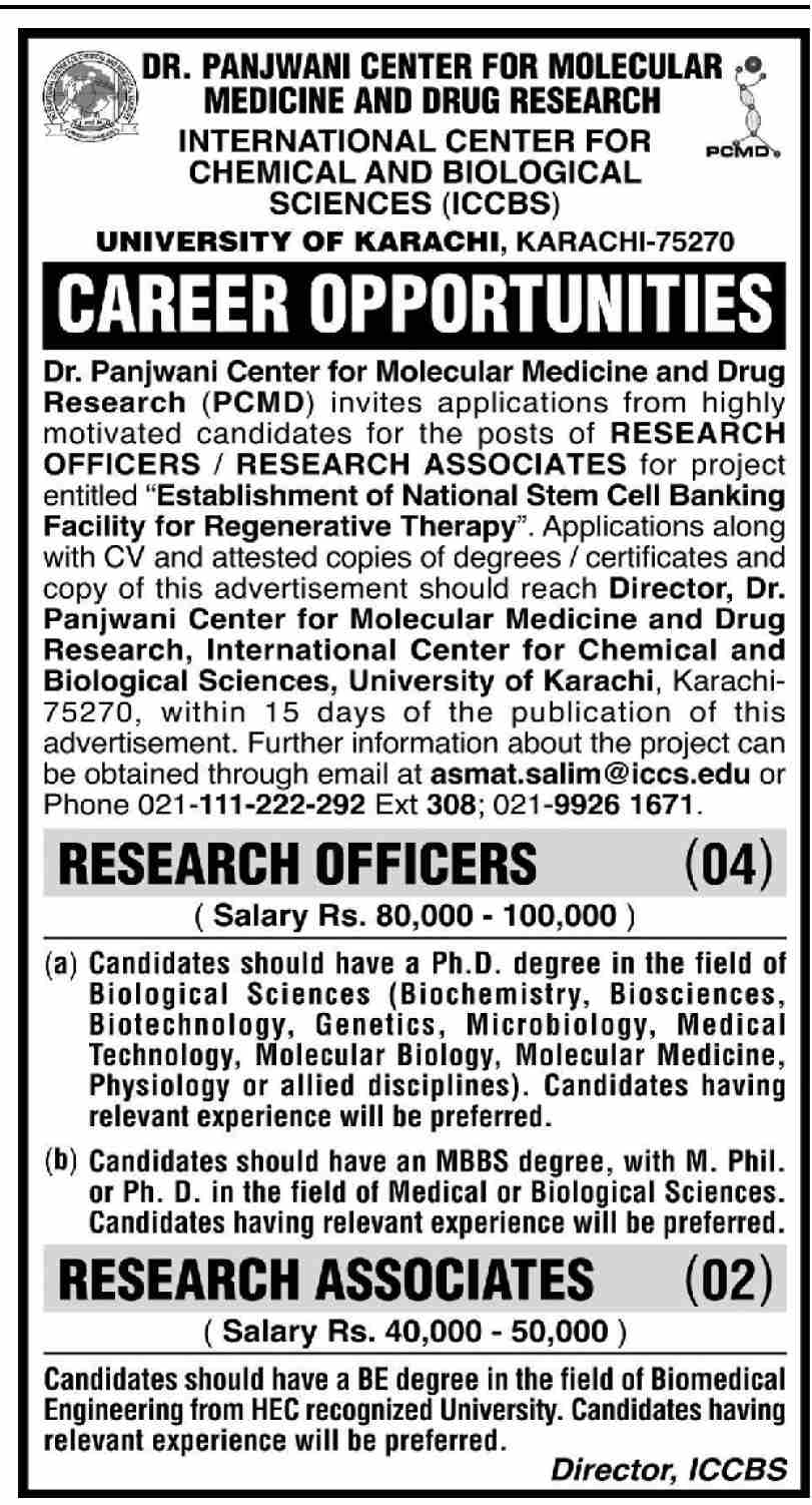 The University of Karachi UOK Jobs 2022 May Advertisements