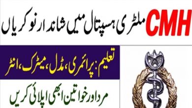 Combined Military Hospital CMH Pano Aqil Jobs 2022 Advertisement