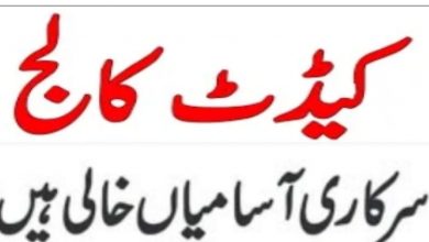 Cadet College Choa Saiden Shah Chakwal Jobs 2022