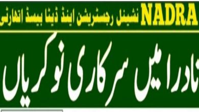 NADRA Jobs 2022 Ministry of Interior – Online Form at www.nadra.gov.pk