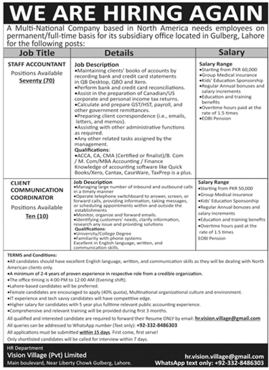 Staff Accountant Jobs 2022 in American Company (80+ Positions)