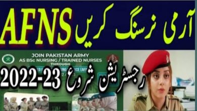 Join Pakistan Army as BSc Nursing/Trained Nurses Jobs 2022