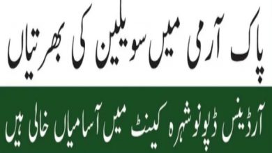Latest Armed Corps Center Nowshera Cantt Jobs 2022