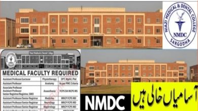 Niazi Medical & Dental College NMDC Sargodha Jobs 2022