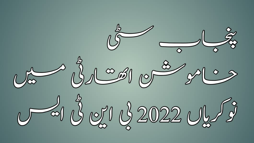 Punjab Shehr-e-Khamoshan Authority Jobs 2022 by NTS
