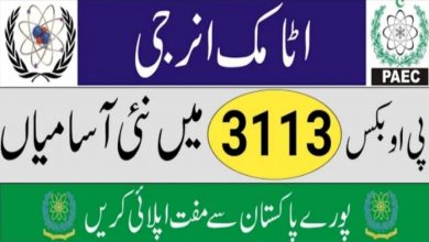 Pakistan Atomic Energy Commission PAEC Jobs 2022 at PO Box 3113